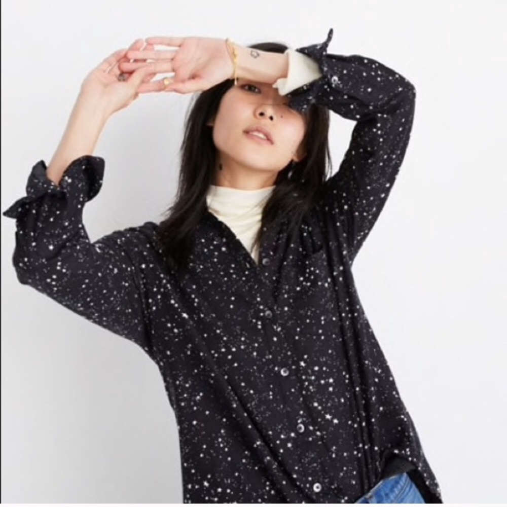 Madewell oversized ex-boyfriend shirt ✨ print XL